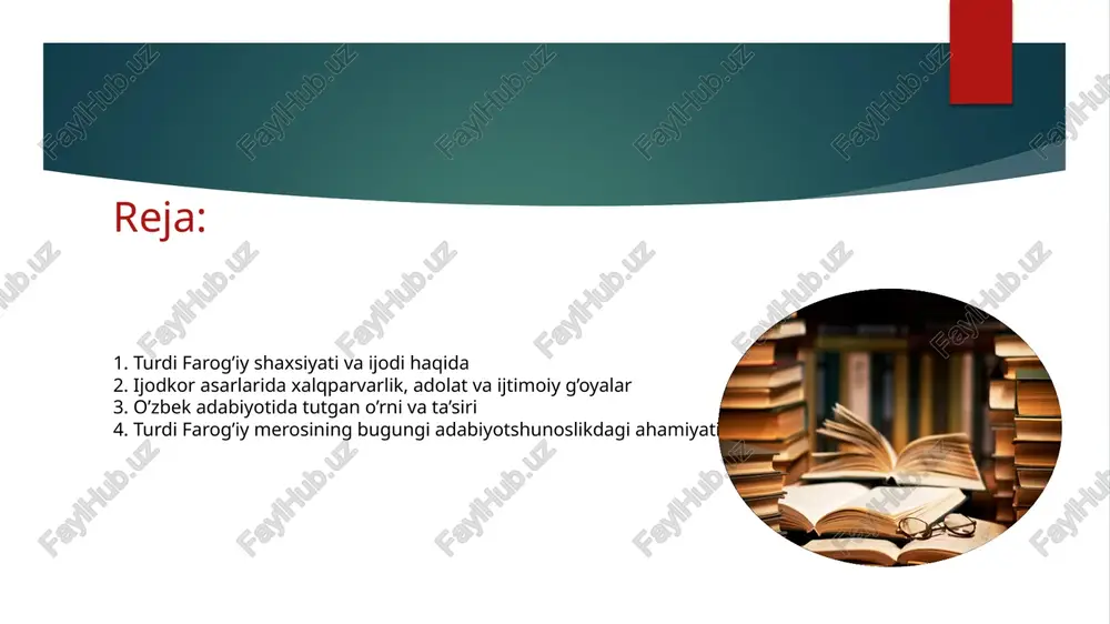 falsafiy teran mazmunga boy («...ibrat ila boq, ko‘zung tufroqqa to‘lmasdan burun»). turdi g‘azallarining aksariyati hali hech kim qalamga olmagan, o‘tkir ijtimoiy-siyosiy va falsafiy-axloqiy mavzularga bag‘ishlangan. turdi farog’iy saroy xizmatchisi sifatida buxoro xonligida turli vazifalarni bajargan. u dastlab subhonqulixon saroyida yaxshi mavqega ega bo’lgan, ammo keyinchalik hukmdorning adolatsiz siyosati va xalqqa nisbatan shafqatsizligini ko’rib, saroydan uzoqlashgan va xonni tanqid qilgan. ayni shu davrda uning eng mashhur asari “subhonqulixon to’g’risida hajviya” yozilgan. shoirning “subhonqulixon to’g’risida hajviya” asari xvii asrning oxirgi choragida, buxoro xonligida subhonqulixon (1680-1702) hukmronligi davrida yaratilgan. bu asar turdining eng mashhur va ta’sirli ijod namunasi hisoblanadi. asarning yaratilish tarixi subhonqulixon hukmronligi davridagi voqealar bilan chambarchas bog’langan. uning hukmronligi davrida xonlikda soliqlar keskin oshirilgan, xalq turmushi og’irlashgan va qashshoqlashgan. buning ustiga, subhonqulixon saroyda hashamatli turmush kechirib, xazinani behuda sovurgan va davlat boshqaruvida korrupsiya avj olgan. tor ko‘ngulluk beklar, man-man damang, kenglik qiling, to‘qson ikki bovli o‘zbak yurtidur, tenglik qiling. birni qipchoq-u …