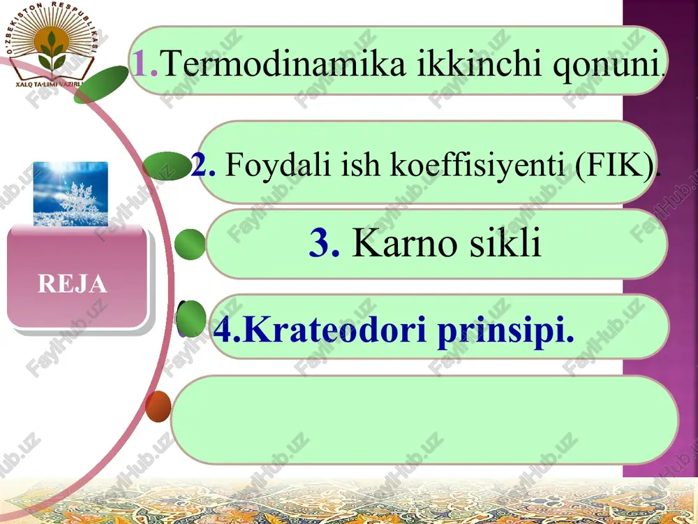 termodinamikaning ii qonuni - Page 2