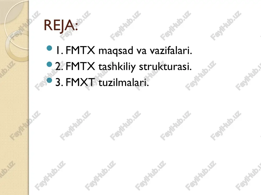 zilmalarga (hamda qolganlari) bo’linishi mumkin. sanitar post: to’rt kishidan iborat: boshliq va uchta zvenochi. jihozi – sanitar zambili – 1, sanitar tasmasi – 2, shaxsiy himoya vositalar – 4, sanitar xaltasi (sumka) – 4, chap qo’liga (elkasiga) bog’lanadigan qizil xoch emblemali bog’lama. sp tinchlik davrda sanoat va muassasalarda bo’ladi va «sog’liq burchagi» ni tuzadi birinchi tibbiy yordam otryadi (btyo) fmtxning asosiy harakatchan tuzilmasi hisoblanadi va zararlanganlar, bemorlarga birinchi shifokor yordamini ko’rsatish uchun mo’ljallangan. btyo boshqarma va 8 ta bo’limdan iborat: qabul – saralash, operatsiya – bog’lov, gospital, zararlanganlarni ko’chirish, qisman sanitariya ishlovini berish va kiyim – boshlarni dezaktivatsiya qilish, tibbiy ta’minot, laborator va xo’jalik ta’minot. btyo asosan quyidagi vazifalarni bajaradi: − zararlanganlarni va bemorlarni qabul qilish, ro’yxatga olish va vaqtinchalik yotqizish; − zararlanganlarni tibbiy saralash; − dozimetrik nazorat o’tkazish; − qisman, sharoit bo’lsa to’liq zararlanganlar va bemorlarga sanitariya ishlovini berish, kiyim – boshlarni zararsizlantirish; − zararlanganlarga birinchi shifokor, hamda hayot …