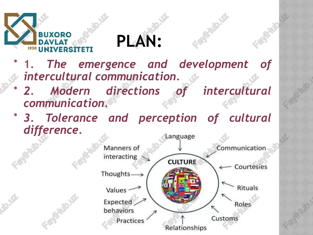 ive out messages. what are the 5 characteristics of intercultural communication? the characteristics of intercultural communication include knowledge, patience, empathy, open-mindedness, and tolerance. intercultural communication requires both the sender and the receiver to understand and respect the reality of differences and a willingness to learn the best ways to improve communication. what are the current trends of intercultural communication? there are two trends of intercultural communication: globalization, multicultural workforce. (usa (rebecca piekkari (pp. 269-278), chapman et al.dec 12, 2020) cross cultural differences differences in physical appearance. the first thing you notice about someone who is different from you is probably visual (unless you are visually-impaired). ... differences in belief. people from different cultures believe different things. ... different cultural mores. what is an example of a cultural difference? cultural differences influences perception by creating lived experiences that teach certain beliefs, values, behaviors, and communication styles. these differences influence the way …