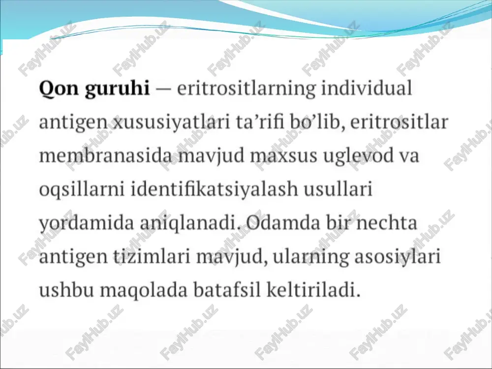 qon guruhlarini aniqlash - Page 2