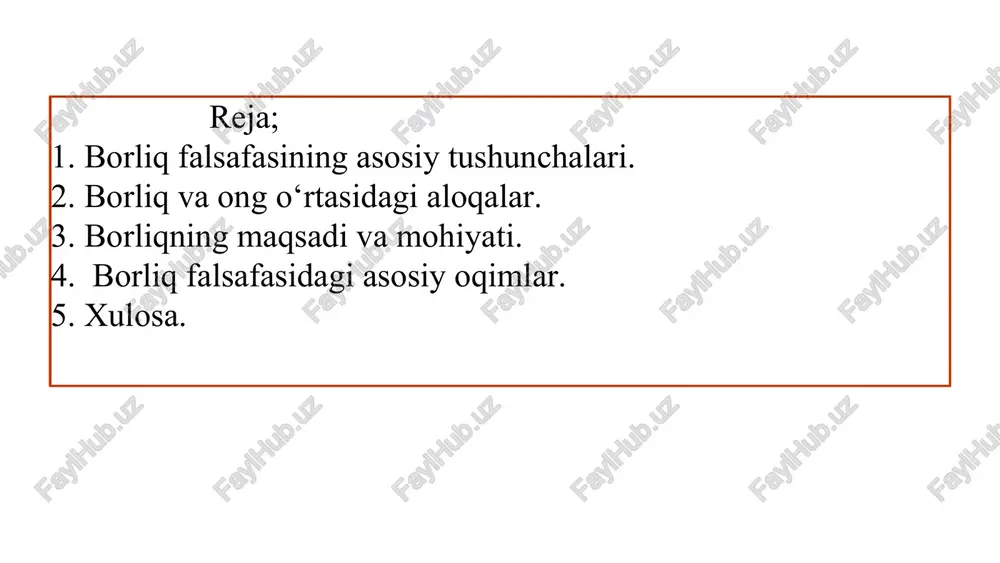esa ongning bir qismi yoki uning tafakkuri orqali shakllanadi. dualizm: dualizm borliqni ikki asosiy elementdan tashkil topgan deb qaraydi: moddiy borliq (jismoniy) va ma'naviy borliq (ruhiy, ongli). borliqni tushunishda uning asosiy shakllarini va turlarini ajratish zarur: fizik borliq: tabiatdagi moddiy dunyo, ya'ni materialdan tashkil topgan barcha narsalar. ular makon va vaqt ichida mavjud bo‘ladi. bu borliqni o‘lchash va tajriba orqali aniqlash mumkin. ruhiy borliq: ong, fikr, his-tuyg‘ular va insonning ma'naviy holatlari. bu borliqni to‘g‘ridan-to‘g‘ri o‘lchash qiyin, chunki u ko‘pincha sub'ektiv va insonning ichki tajribasiga asoslanadi. ijtimoiy borliq: jamiyatda mavjud bo‘lgan barcha ijtimoiy tuzilmalar, munosabatlar, qadriyatlar va normativ tizimlar. ijtimoiy borliq insonlar o‘rtasidagi munosabatlar va institutlar orqali mavjud bo‘ladi. borliqning maqsadi va mohiyati haqida falsafiy qarashlar juda xilma-xil: metafizik fikrlar: borliqning mohiyati, nima uchun mavjudligi va uning maqsadi haqida so‘z yuritiladi. ba'zi falsafiy qarashlarga ko‘ra, borliq tasodifiy yoki maqsadsiz bo‘lishi mumkin, boshqalari esa uning maqsadi bor deb hisoblaydi. taoizm kabi falsafiy …