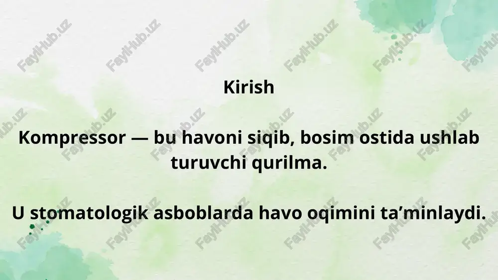 kompressorga qo'yiladigan talablar - Page 2