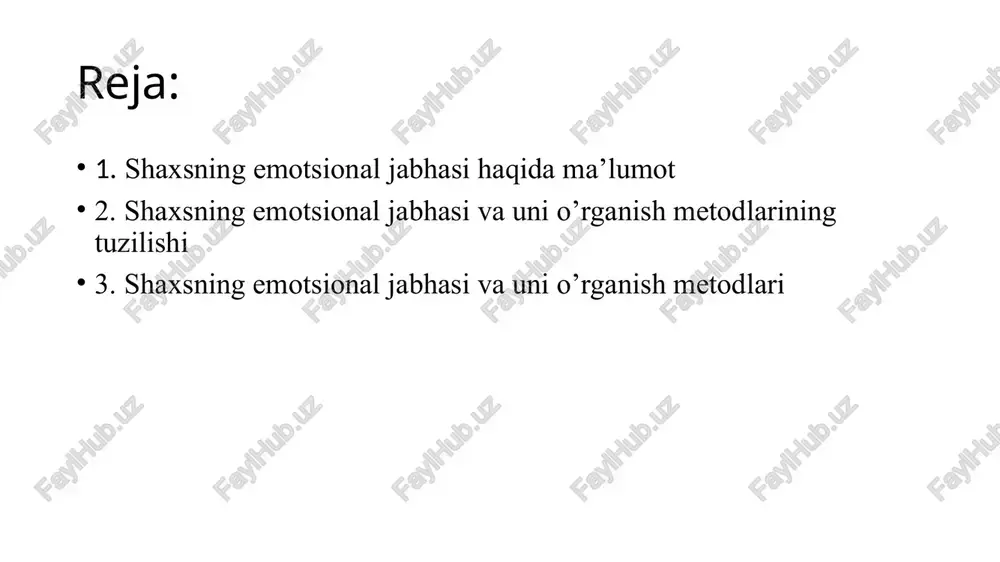 ing emotsional kechinmalar vaqtida nutqning tezligi o`zgaradi. ko`pincha nutqning sintaksis tuzilishi buziladi, tezligi va ohangi o`zgaradi. o`tkazilgan tekshirishlar shuni ko`rsatadiki, g`amginlik va mayuslik hislarini ifodalovchi nutq vaqtida shu nutqning so`zlovchi kishining ovozi beixtiyor pasayib ketadi. nutqning o`zi susayib qoladi, so`zlayotgan kishining tovushi ham bo`linib - bo`linib chiqadi. affekt holati affekt tez paydo bo`ladigan, nihoyat darajada kuchli, g`oyat jo`shqinlik bilan o`tadigan qisqa muddatli emotsional holatlardir. affekt lotincha bo`lib, ruxiy hayajon, ehtiros degan so`zdan olingan. affektlar ko`pincha to`satdan paydo bo`ladi va ba`zan atigi bir necha minut davom etadi. affekt holatida kishining ongini tasavvur qilish, fikr qilish qobiliyati torayadi, susayib qoladi. affektlar vaqtida odamning harakatlari kutilmagan tarzda “portlash”singari birdaniga boshlanib ketadi. ba`zan affektlar tormozlanish holati tariqasida namoyon bo`ladi va bunday holatda organizm bo`shashib, harakatsiz bo`lib va shalvirab qoladi. bunday holat ko`pincha odam birdaniga qo`rqqanida, to`satdan quvonganida va shu kabi hollarda “o`zini yo`qotib qo`yish” ko`rinishida namoyon bo`ladi. har bir kishi o`zida boshlanayotgan affekt holatiga …