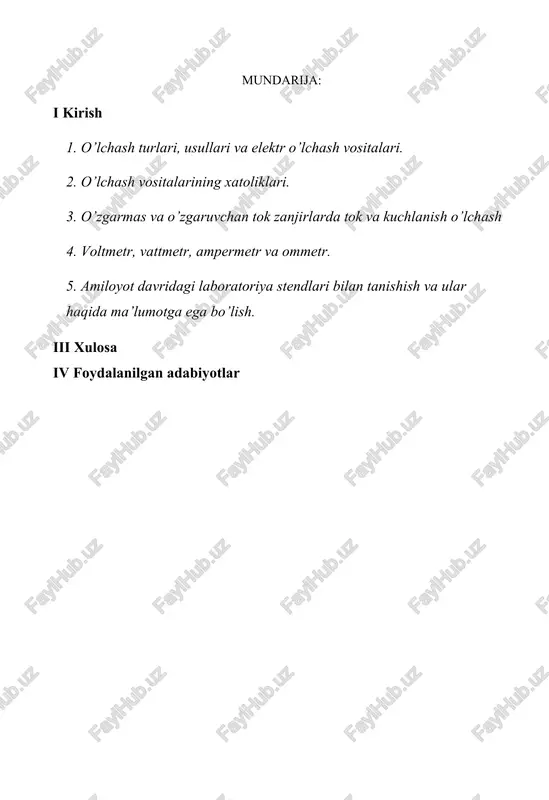lohiyatini oshirish. bu masalani hal qilishda metrologiyaning o’rni o’ziga xosligi bilan ajralib turadi. xalqaro savdoga ko’maklashish uchun mamlakatda o’tkazilgan o’lchashlar natijalarini boshqa davlatlar tomonidan tan olinishini ta’minlash bu masalaning asosiy negizi sanaladi. respublikamizda berilgan sertifikatlar boshqa davlatlar tomonidan tan olinishi eksport qiluvchilarga qulayliklar yaratib, eksport mahsulotlarini tan narxi arzonlashtirilishiga olib keladi. uztest» dukning respublika metrologiya xizmatlari ko’rsatish markazi o’zbekiston respublikasi vazirlar mahkamasining 2002 yil 3 oktabrdagi 342-sonli «standartlashtirish, metrologiya va sertifikatlashtirish tizimini takomillashtirish chora-tadbirlari to’g’risida»gi qaroriga muvofiq tashkil qilingan. o’zbekiston respublikasi prezidentining 2003 yil 9 dekabrdagi pf-3358-sonli «respublika davlat boshqaruv organlari tizimini takomillashtirish to’g’risida»gi farmoni hamda o’zbekiston respublikasi vazirlar mahkamasining 2004 yil 5 avgustdagi 373-sonli «o’zbekiston standartlashtirish, metrologiya va sertifikatlashtirish duk ning tuzilishini va faoliyatini tashkil» respublika metrologiya xizmatlari ko’rsatish markazi metrologiya xizmatlari ko’rsatish markaziga o’zgartirilgan. metrologiya institutiga quyidagi vazifalar yuklatilgan: • metrologiya sohasida yagona davlat siyosatini amalga oshirish, biriktirilgan hududlarda va o’lchash turlari bo’yicha o’lchashlar birliligi va ishonchliligini ta’minlash; …