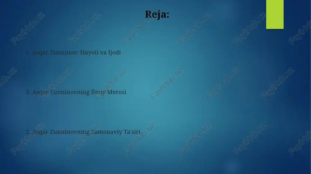 asqar zunninovning hayoti va ijodi - Page 2