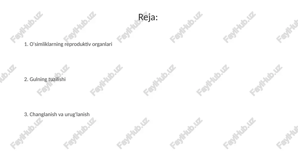 o'simliklarning generativ organlari. gul - Page 2