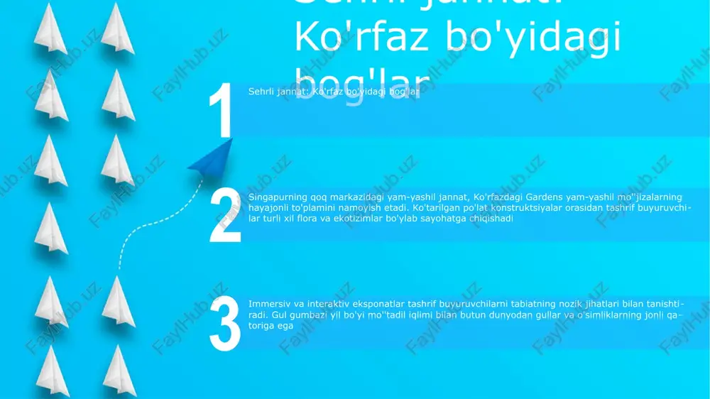 atlanarli darajada yovvoyi tabiatga ega kruger "katta beshlik" (sher, fil, leopard, karkidon va buyvol), shuningdek, 500 dan ortiq qushlar, 100 dan ortiq sutemizuvchilar va 300 dan ortiq turlari bilan faxrlanadi. daraxtlardan. sohil jannati: bondi plyaji qo'yilgan qumtosh blufflari va oltin qumlar bondi plyajining ajoyib panoramasidan bahramand bo'ling, u erda baland qumtosh qoyalar oltin qumlarni qo'riqlaydi sohil jannati: bondi plyaji, dunyodagi eng epik sörfçülar vohasi dunyo sirasidagi serfing va suzizbondi to'lqinlari afsonaviy bo'lib, butun dunyo bo'ylab sörfçülarni o'ziga tortadi. tajribali mutaxassismisiz yoki qiziquvchan boshlovchi bo'lasizmi, turli xil tanaffuslar barcha mahorat darajalariga mos keladi tabiiy ulug'vorlik: yosemit milliy bog'i ulug'vor granit qoyalari: yosemit milliy bog'i o'zining ulkan o'lchamlari va hayratlanarli mavjudligi bilan mashhur bo'lgan el kapitan va yarim gumbazni o'z ichiga olgan ajoyib granit qoyalariga ega. kaskadli sharsharalar: vernal va nevada sharsharalari kabi sharsharalarning momaqaldiroq simfoniyasiga sho'ng'ing, quyida joylashgan kristalli tiniq hovuzlarga sho'ng'ib, hayajonli manzaralar va tetiklantiruvchi tumanni taqdim eting. gigant sequoia …