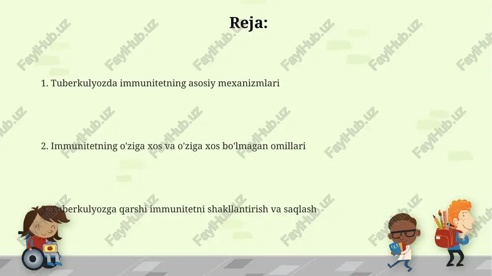 ari javobini kuchaytirishi mumkin, bu esa latent tb infeksiyasini erta bosqichda 60-75% gacha yo'q qiladi. e'tiboringiz uchun rahmat image6.png image1.png
