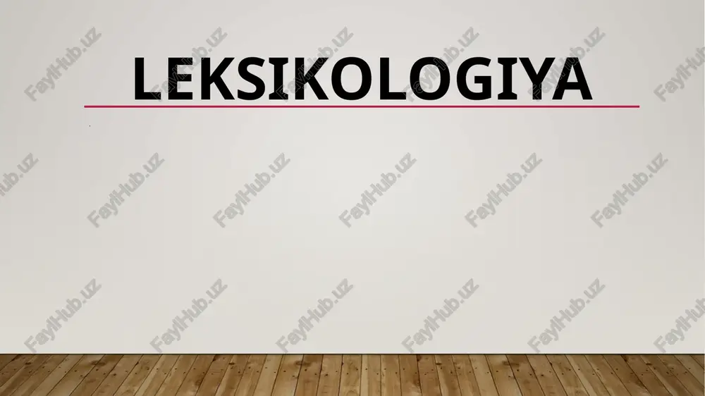 rindosh tillarni qiyosiy usul yordamida tahlil qiladilar, bu tilshunoslarga ajdodlarning fonologik, morfologik, sintaktik va hokazolarni tiklashga imkon beradigan texnikalar toʻplamidir, ularning qarindosh materiallarini taqqoslash orqali zamonaviy tillarning tarkibiy qismlari va kelib chiqishini oʻrganadi. so’zning leksik ma’nosi soʻzning leksik maʼnosi — soʻzning material qismi — leksema bildiradigan maʼno: muayyan tovushlar majmuini maʼlum obyektiv voqelikka bogʻlash bilan kishi ongida yuzaga keladigan mazmunmundarija; lugʻaviy maʼno. mas, «bolalarni oʻynatdik» gapidagi birinchi soʻz hali yosh, voyaga yetmagan odamni, goʻdakni, ikkinchi soʻz esa harakatni (bola bilan bogʻlangan harakatni) biddiradi. demak, «bola» va «oʻyna» soʻzlaridan ifodalanadigan mazkur konkret maʼnolar shu soʻzlarning leksik maʼnolaridir. soʻzning leksik maʼnosi muayyan soʻzning aniq mazmunini (narsa, belgi, harakat tushunchalarini ifodalash, emotsiyalarni bildirish) tashkil etadi. soʻzning leksik maʼnosi oʻzaknegizning oʻzi bilan ifodalanadi; yasovchi affikslar ham soʻzdagi material qismning ichiga kiradi. shu jumladan leksik maʼno suz yasalishi va leksikologiya bilan bogʻliqdir. soʻzning leksik maʼnosi shu soʻzning oʻzigagina tegishli xususiy maʼno boʻlishi bilan bir qancha …