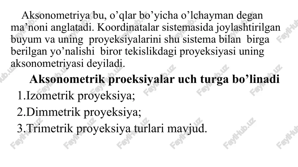 ma’ruza: aksonometrik proyeksiyalar va ularning turlari haqida - Page 2