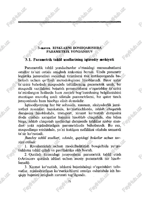 risklarni boshqarishda parameyrik yondashuv - Page 2