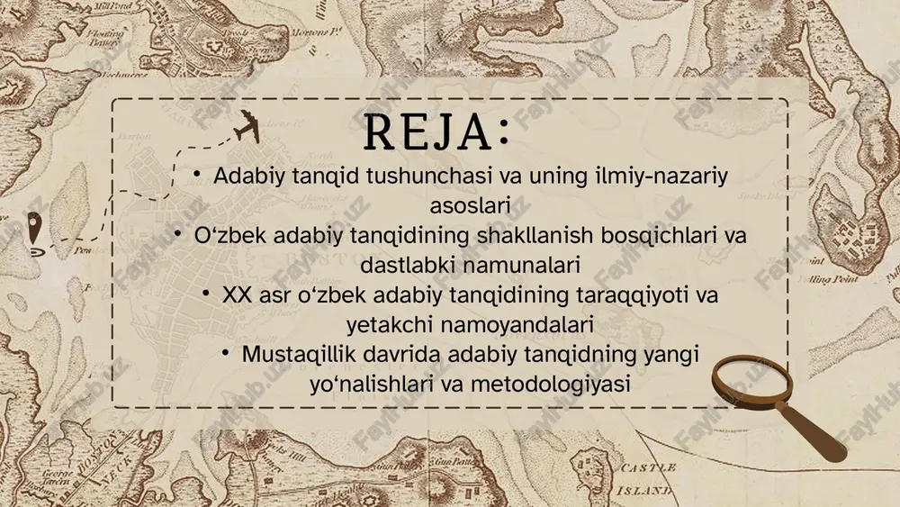 biy tanqidni xalqni uyg‘otish, adabiyotning ijtimoiy rolini oshirish bilan bog‘ladilar. xx asr o‘zbek adabiy tanqidining eng faol davri hisoblanadi. sovet davrida adabiy tanqid marksistik-estetik nazariyaga tayanib rivojlandi. bu davrda tanqid ko‘proq ideologik yo‘nalishda shakllandi, ammo shu bilan birga ko‘plab ilmiy-nazariy yutuqlar ham yaratildi. yetakchi tanqidchilar sifatida g‘afur g‘ulom, oybek, abdulla qahhor, izzat sulton, olim sharafiddinov, laziz qayumov, uyg‘un, murod muhammad do‘stlarni keltirish mumkin. ular o‘z asarlarida badiiy asarning g‘oyaviy-badiiy qiymatini tahlil qilish, yozuvchining shaxsiy uslubini o‘rganish, zamonaviy adabiyotning ijtimoiy vazifasini aniqlashga e’tibor qaratganlar. xx asr o‘zbek adabiy tanqidining taraqqiyoti 1991 yildan keyingi davr o‘zbek adabiy tanqidining yangilanish, erkinlik va milliy uyg‘onish davri bo‘ldi. sovet mafkurasidan holi bo‘lgan tanqid erkin fikrlash, tarixiy adolatni tiklash, milliy o‘zlikni anglash g‘oyalariga tayanib rivojlandi. yangi davr tanqidchilari — naim karimov, matyoqub qo‘shjonov, bahodir karim, ibrohim haqqul, ozod sharafiddinov, abdug‘affor hotamov, sa’dulla siyoyev kabi olimlar adabiy jarayonni milliy qadriyatlar, diniy-ma’naviy asoslar va zamonaviy estetik tamoyillar orqali …