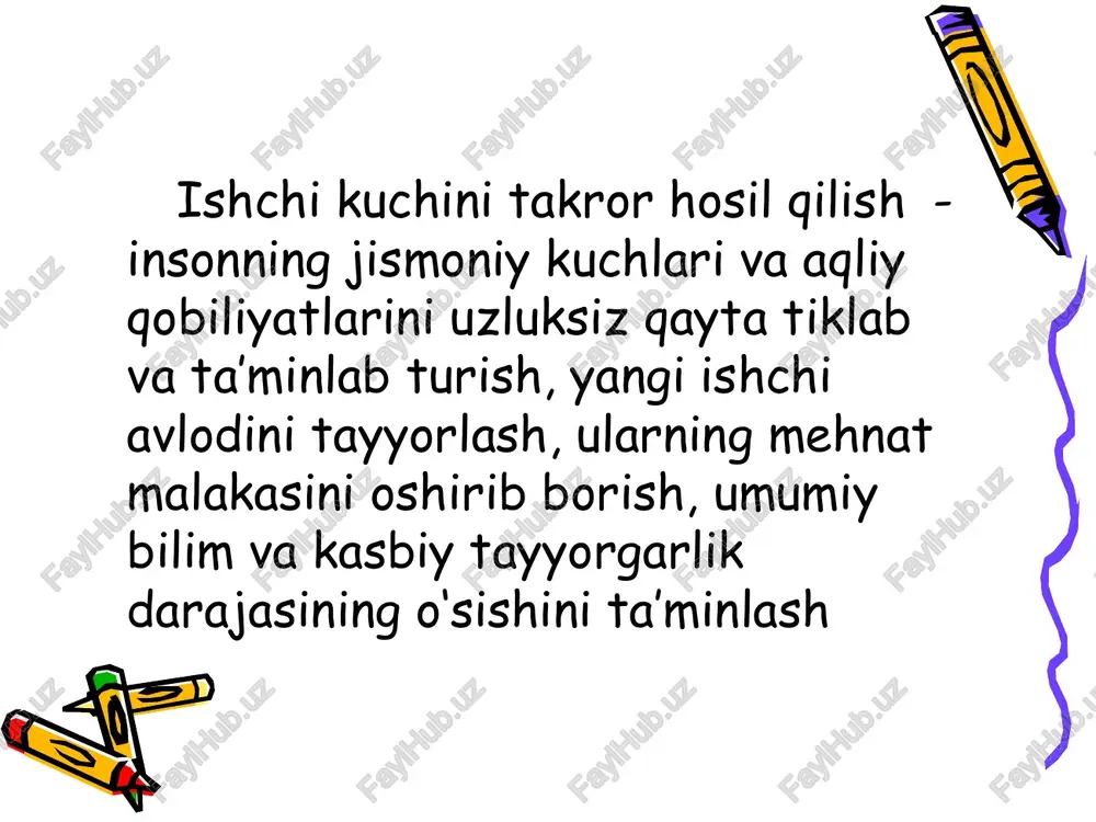 tashkil etilmagani natijasida kelib chiqadi. yashirin ishsizlik- rasman ish bilan band bo‘lganlarning faqat qisman ishlashi, ya’ni to‘liq ishlamay yurishi. amerikalik iqtisodchi artur ouken ishsizlik darajasi bilan yamm (yaim) hajmi o‘rtasidagi bog’lanishni aniqlab, ishsizlikni haqiqiy darajasi tabiiy darajasidan 1%ga ortishi yammni 2.5%ga kam yaratilishiga sabab bo’lishini aqsh iqtisodiyoti misolida isbotlab berdi. bu bog’lanish uning nomi bilan ouken qonuni deb yuritiladi. 2,5 raqami esa ouken koeffitsiyenti deb ataladi. shuningdek, ishsizlikning salbiy tomonlari - uzoq vaqt ichida ishsiz yurgan ishchi o‘z malaka-mahoratini yo‘qota borishi, uning psixik-ruhiy holatiga salbiy ta’sir ko‘rsatishi, jinoyatga qo‘l urishi va hokazo hisoblanadi samarali bandlik muammosi va o‘zbekistonda ishsizlarni ijtimoiy himoyalash. ishsizlik darajasini ko‘payishi jamiyatni bir-qancha yo‘qotishlarga olib keladi: a) yalpi talabning pasayishi; b) jamg’armalarning kamayishi; v) investitsion talabni susayishi; g) taklifning qisqarishi, ishlab chiqarishning tushkunlikka tushishi, iqtisodiy beqarorlik yuz berishi va h.