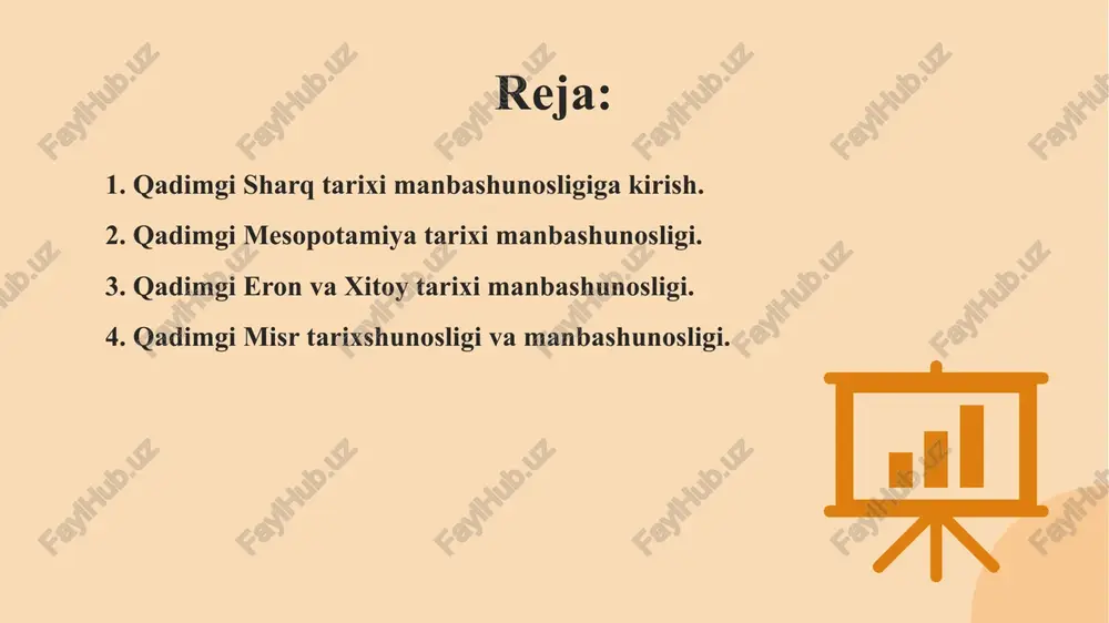 turmush tarzi, o‘z axloqi, urf-odat, an’analari, dunyo, jamiyat va tabiat to‘g‘risidagi o‘z qarashlari mavjud edi. katta daryolar vodiylarida vujudga kelgan (misr, ikki daryo oralig‘i, eron, o‘rta osiyo, hindiston, xitoy hududlari) davlatlar insoniyat sivilizatsiyasining asosiy o‘choqlari bo‘ldi. buyuk cho‘llar deb atalgan shimoliy xitoydan shimoliy qora dengiz bo‘yigacha cho‘zilib ketgan bepoyon cho‘l-dasht hududda mil.avv. ii–i ming yilliklarda buyuk sak-skif sivilizatsiyasi shakllandi. sak-skif sivilizatsiyasi ko‘chmanchi o‘troq va yarim o‘troq xo‘jalikka asoslangan jamiyat bo‘lib, ular noyob madaniyat yaratdilar. bu madaniyat insoniyat sivilizatsiyasining ajralmas tarkibiy qismi bo‘ldi. sak-skif sivilizatsiyasi qadimda mavjud bo‘lgan boshqa davlat va jamiyatlar bilan yonma-yon yashadi va ularning taraqqiyotiga hayotbaxsh ta’sir qildi. qadimgi sharq xalqlarining tarixini miloddan avvalgi iv ming yillikning ikkinchi yarmida nil va frot vodiylarida ilk davlatlar va jamiyatlar paydo bo‘lishidan boshlab o‘rganish qabul qilinga. qadimgi sharq sivilizatsiyasining taraqqiyoti milodiy iii asrgacha davom etdi. ilk davrdan boshlab turli hududlarda iqlim,geografik hududiy joylashuv tufayli insoniyat tarixiy taraqqiyoti notekis bordi. su sababli …