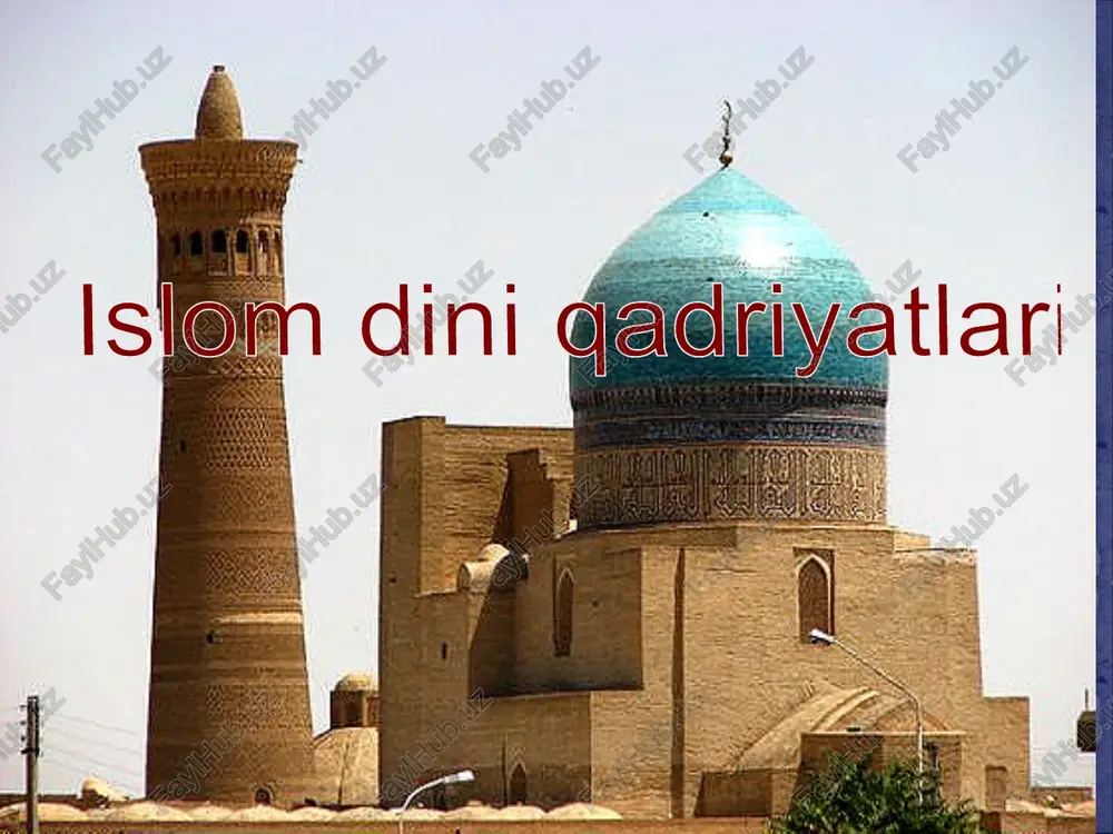 qiluvchilar, ya'ni musulmonlar qariyb 1,5 milliardga yetadi. xix asr dastlabki yillaridan islom dini tarqalgan mamlakatlar iqtisodiy, ijtimoiy, siyosiy hayotida katta tarixiy o'zgarishlar yuz bera boshladi. bu o'zgarayotgan yangi sharoitlarga diniy-falsafiy, huquqiy normalarning xix asr yarmidan boshlangan moslashuvi fanda "islomiy islohotlar" nomini oldi. lekin bu jarayon haddan tashqari cho'zilib ketdi va ko'p sohalarda ziddiyatli hollarni keltirib chiqardi. ular orasida panislamizm va musulmon jamoalarining boshqa konfessiyalardan ajratish g'oyasini aytishimiz mumkin. xx asrga kelib dunyoda islom omilining ta'siri kuchaydi. bunga sabab qilib, bir tomondan, dunyoda bu dinga e'tiqod qiluvchilarning soni ko'payib borayotganligi ko'rsatilsa, ikkinchi tomondan, turli rasmiy va norasmiy islomiy tashkilotlar faoliyatlarining kuchayishini ko'rsatish mumkin. xix asrning boshlarida misrda boshlangan mustamlakachilikka qarshi g'oyaviy kurashlar panarabizm (arab birligi) g'oyasini keltirib chiqardi. xix asrning ikkinchi yarmida esa bu g'oya panislomizm bilan almashdi. panislomizm g'oyasini birinchi bo'lib ilgari surgan kishi jamoliddin al-afg'oniy (1839-1897) hisoblanadi. u diniy-siyosiy arbob bo'lib, 1884 yili parijda muhammad abduh (1849-1905) bilan birgalikda …