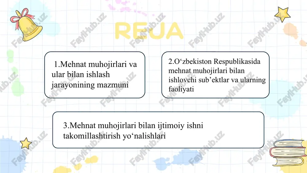 a oila ajralishlari kabi masalalar ijtimoiy ish tizimidan faol yondashuvni talab qiladi. mehnat muhojirlarini bir necha toifalarga ajratish mumkin: doimiy ishlash uchun chiqqanlar, mavsumiy ishchilar, vaqtinchalik kontrakt asosida ketganlar hamda noqonuniy ishlovchi fuqarolar. har bir toifa o‘ziga xos ijtimoiy holat, ehtiyoj va muammolarga ega. mavsumiy ishchilar odatda ijtimoiy himoya tizimidan chetda qoladilar, doimiy muhojirlar esa ko‘pincha madaniy va til to‘siqlariga duch keladilar. ayrim hollarda muhojirlar mehnat shartnomalarisiz ishlaydi, bu esa ularning huquqiy himoyasini zaiflashtiradi. shuningdek, xorijda ishlovchi fuqarolarning oilalari psixologik va moddiy qiyinchiliklarga duch keladi. shuning uchun ularning ijtimoiy holatini o‘rganish va manzilli yordam ko‘rsatish — davlat siyosatining muhim yo‘nalishlaridan biridir. 01 02 03 04 mehnat muhojirlari uchun ijtimoiy yordam ko‘rsatish tizimi ularning ehtiyojlari va yashash sharoitlariga mos ravishda turlicha shakllarda amalga oshiriladi. eng asosiy shakllar – huquqiy maslahatlar, ijtimoiy sug‘urta, psixologik yordam va reabilitatsiya dasturlaridir. bundan tashqari, muhojirlarning oilalariga moddiy yordam, ijtimoiy xizmatlar, bolalar ta’limini qo‘llab-quvvatlash kabi chora-tadbirlar ham …