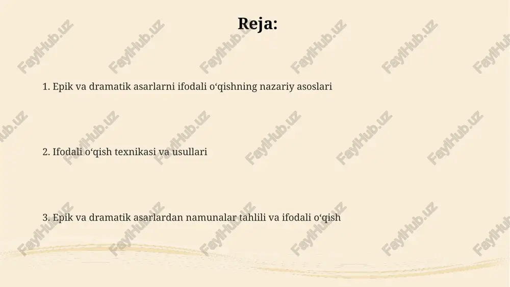 epik va dramatik asarlarni ifodali o'qish - Page 2