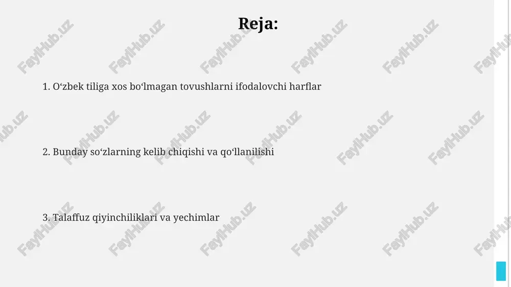 masalan, 'c' tovushining 'ts'ga aylanishi, imlo qoidalariga ta'sir qiladi; bu 1995-yilgi imlo qoidalarida o'z aksini topgan va yangi so'zlarning yozilishiga ta'sir qiladi. oʻzbek tilida assimilyatsiya hodisasi tufayli, masalan, 'n' tovushi 'b' dan oldin 'm' ga aylanadi, bu holat imlo qoidalarida hisobga olinmaydi, ammo talaffuzda 2 xil variant mavjud. e'tiboringiz uchun rahmat @taqdimot_robot