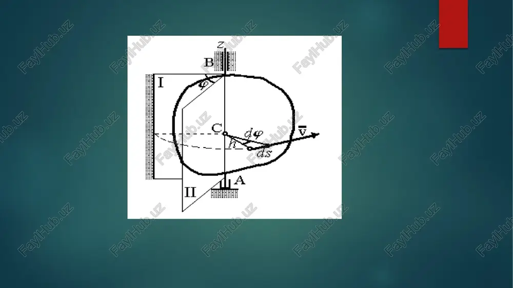 i aylanma harakatining asosiy kinematic xossalari burchakli tezlik ω, va burchakli tezlanish ε lardan iborat bo’ladi.bu kattaliklar uchun jismga tegishli bo’lib , barcha nuqtalari uchun bir xil belgilanadi, masalan bir necha jismlar uchun kabi va h.k. agar qattiq jism ∆t =- t vaqt oralig’ida ∆ =- burchakka burilsa , o’rtacha burchakli tezlik deb, va ⟶ 0 intilganda o’rtacha burchakli tezlik haqiqiy burchakli tezlikka aylanadi, ya’ni = , yoki = . shunday qilib , qattiq jismning burilish burchagidan vaqt bo’yicha olingan birinchi tartibli hosila jismning istalgan vaqtdagi burchak tezligining son qiymatini aniqlab berar ekan. bo’lsa jism soat mili yo’nalishida aylansa , aks holda < 0. jismning burchak tezlanishi. qattiq jismning burchakli tezlanishi burchakli tezlikning vaqt birligi ichidagi o’zgarishini ifodalab beradi. agar ∆t =- t vaqt oralig’ida burchakli tezlik ∆ =- qiymatga o’zgarsa , burchakli tezlanishning o’rtacha qiymati ga teng bo’ladi. agar ⟶ 0 intilganda o’rtacha burchakli tezlanish haqiqiy burchakli tezlanishga aylanadi …