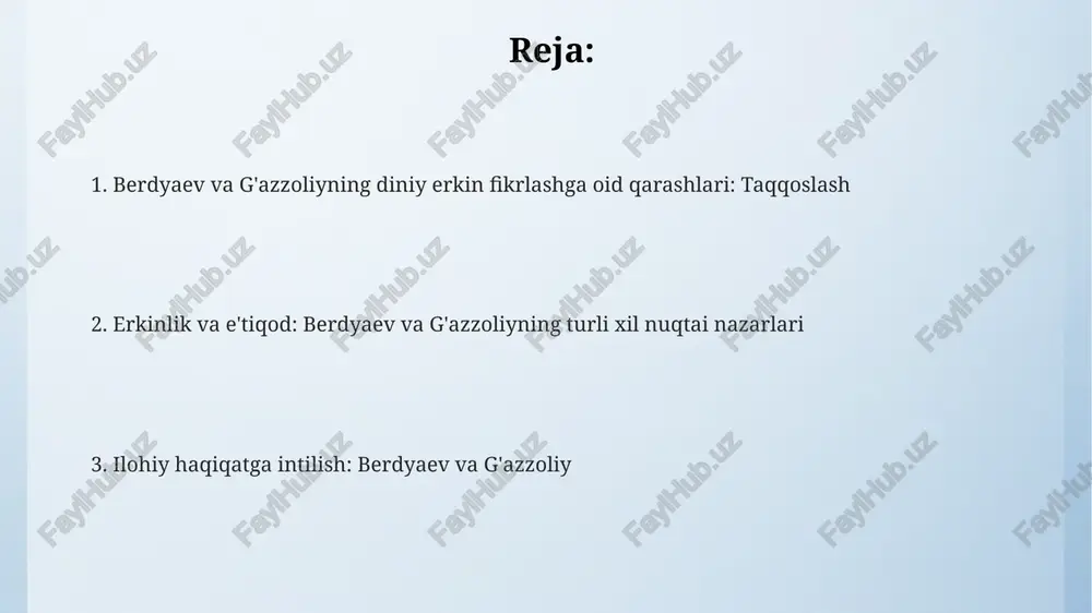 ratsionalizmning ilohiy haqiqatni to'liq anglay olmasligini ko'rsatadi, vahiy va ilhomga asoslangan 11-asrdagi tasavvufiy tajribaga tayangan. e'tiboringiz uchun rahmat @taqdimot_robot image4.png image3.jpeg