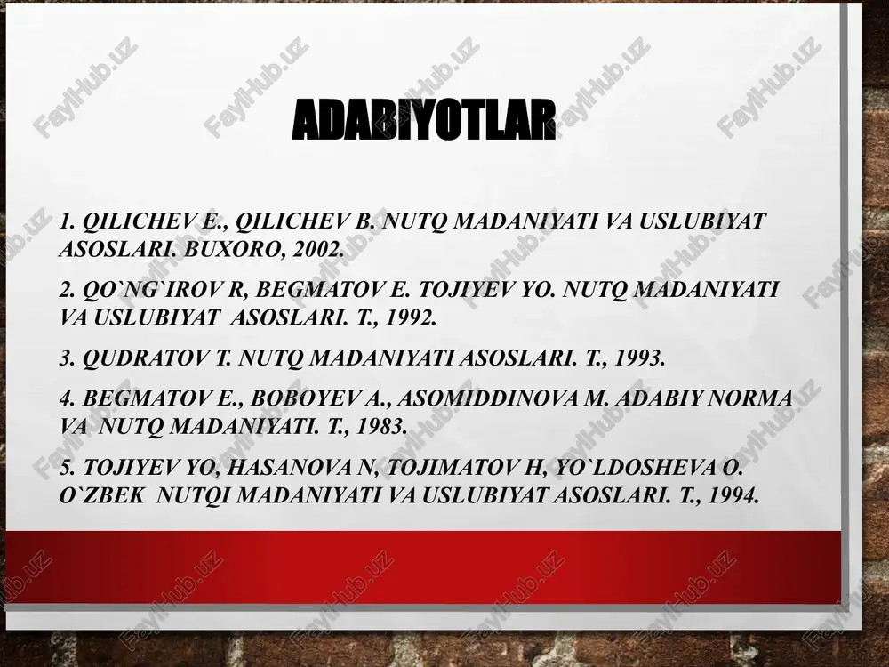 idalari kasbiy faoliyatning ajralmas qismidir. bu qoidalar axborot almashinuvini oshirish va kasbiy obro‘ni saqlashga xizmat qiladi. kasbiy muloqotda maxfiylikka rioya qilish, shaxsiy ma'lumotlarni himoya qilish kabi mas'uliyatlarni o‘z ichiga oladi. kasbiy muloqotning muhim ko‘nikmalari kasbiy muloqotda tinglash ko‘nikmasi alohida ahamiyatga ega, chunki tinglash orqali muloqot jarayonida aniqlik va ishonch ortadi. savollar berish va aniq javob qaytarish esa muloqotni samarali qilish uchun zarurdir. nizolarni hal qilish ko‘nikmasi esa hamkasblar bilan ishlashda katta rol o‘ynaydi. diqqat!!! kasbiy nutq madaniyatida muloqot qoidalari samarali aloqalar va obro‘ orttirish uchun muhim rol o‘ynaydi. kasbiy nutq nafaqat maqsadga erishishni, balki ijtimoiy va axloqiy normalarga rioya qilishni ham taqozo etadi. bu qoidalar turli kasb egalari o‘rtasidagi muloqotni tushunarli, samarali va professional darajada olib borish uchun muhimdir. mana, kasbiy nutq madaniyatida muloqot qoidalari bo‘yicha asosiy jihatlar: me'yor \a. jl-x-o — o'lchak, asosiy o'lchov; andoza] 1. rasmiylashtirilgan, umum tomonidan qabul qilingan, hamma tomonidan majburiy deb hisoblangan, qonun hukmiga kirgan …