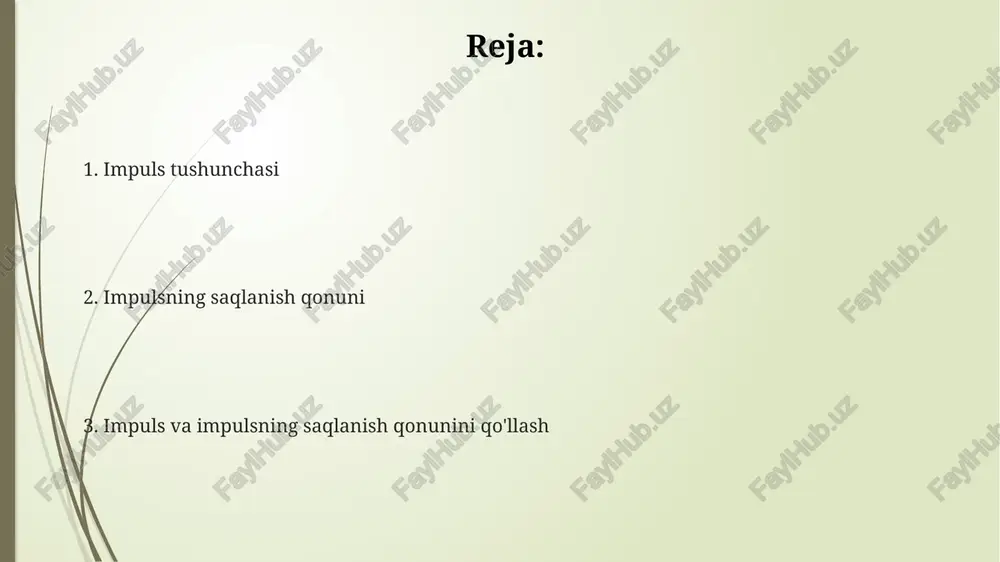 impulsva impulsning saqlanish qonunini o'rganish - Page 2