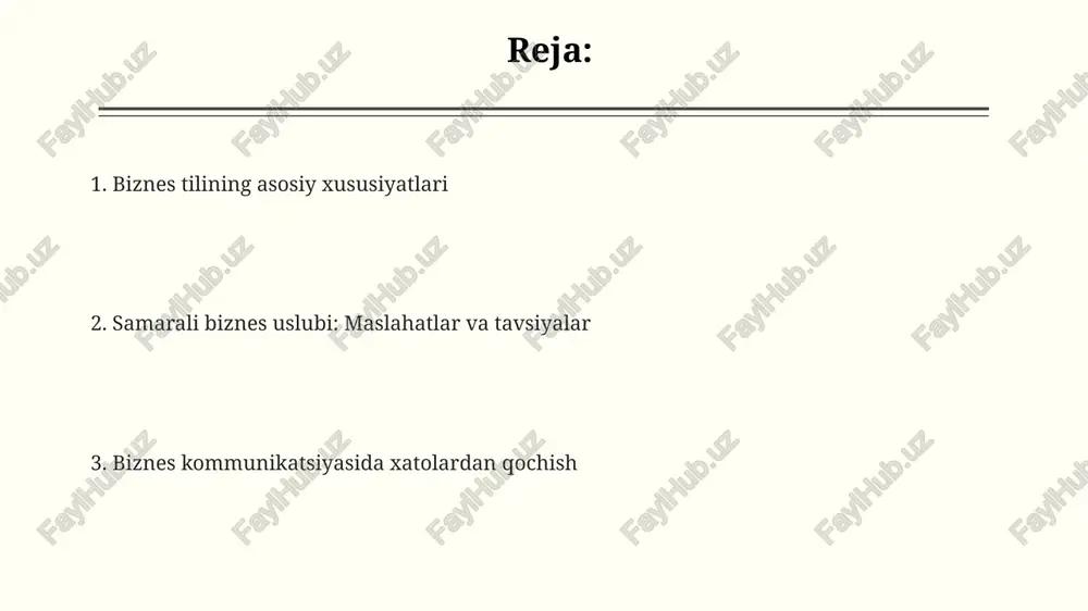 biznes tilining asosiy xususiyatlari - Page 2