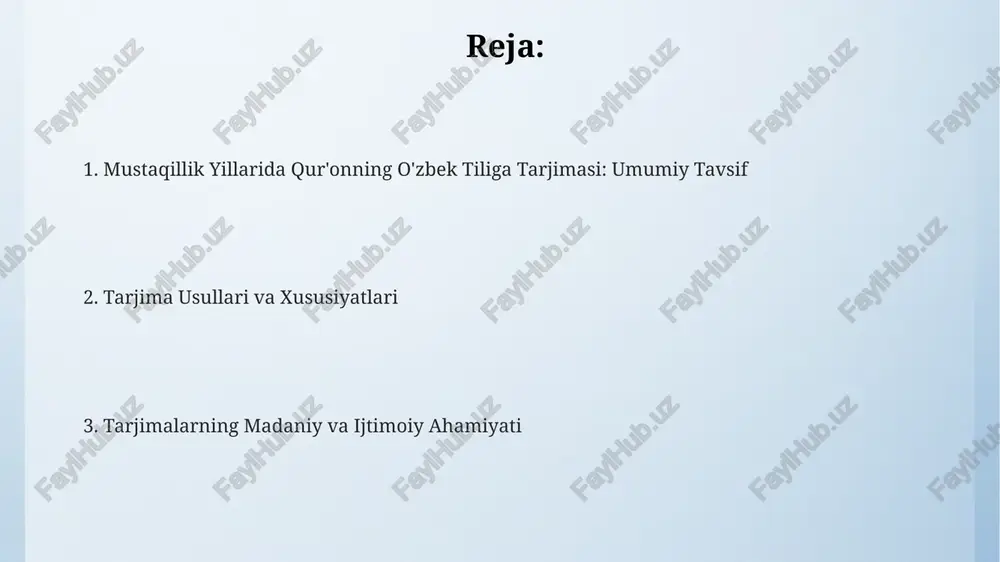 mustaqillik yillarida qur‘oni karimning o‘zbektiligatarjimaqilinishi - Page 2