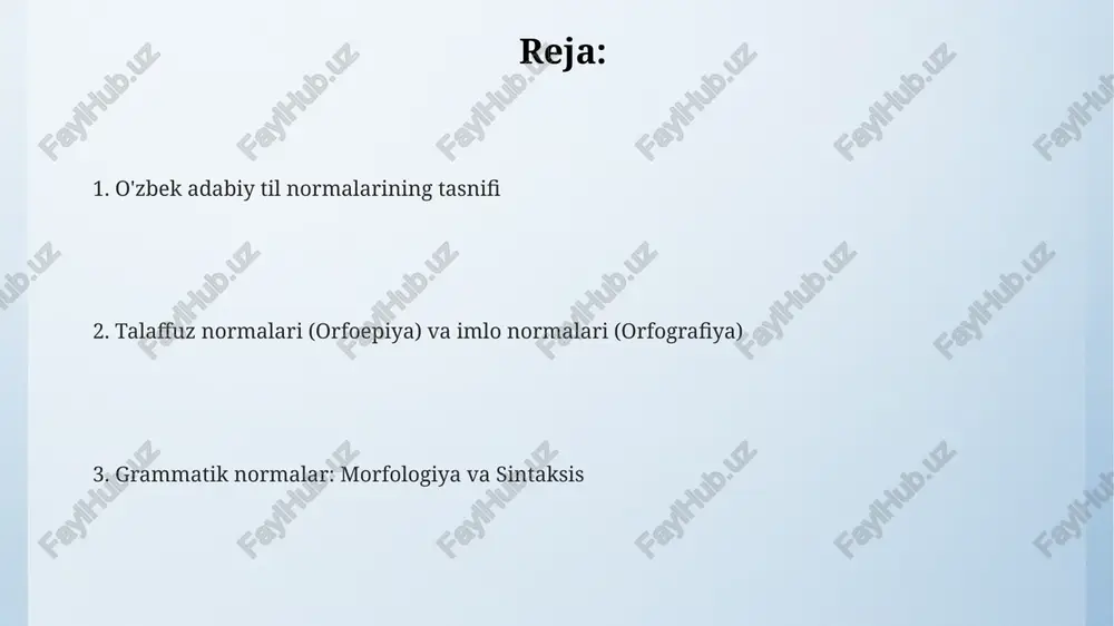bi 3 asosiy qoidaga amal qilish shart. leksik normalar so'zlarning ma'nosini, ularning qo'llanilish doirasini va uslubiy xususiyatlarini belgilaydi, bir so'zning 2 yoki undan ortiq ma'nosi bo'lishi mumkin, ammo adabiy tilda faqat bir ma'nosi qo'llaniladi. e'tiboringiz uchun rahmat image4.png image1.jpeg