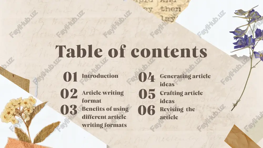 p their articles in the publication. do they end on a poignant quote? an interesting image? or do they have a bold, concluding thought? generating article ideas the best way to transcribe your interviews is to sit down with headphones plugged into your tape recorder and set aside a few hours to type out the interviews. there is no short and quick way to transcribe unless you decide to use a transcription service, which will charge you a fee for transcribing your interviews. crafting the article having a conversation about the article with your editor can offer you a set of professional eyes who can make sure the article fits within the writing style of the publication and reaches its best possible draft. you should be open to editor feedback and work with your editor to improve the draft of the article. revising the article saudi arabia has gone one …