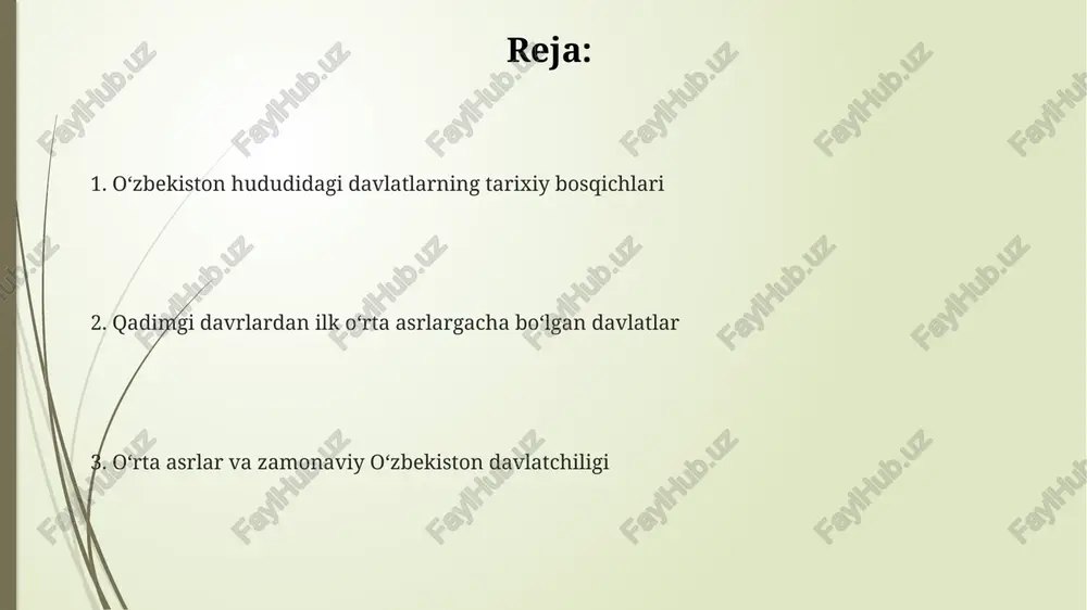 imperiyasi (1370-1507) oʻrta asrlarda markazlashgan davlat qurishning yuksak namunasi boʻlib, ilm-fan, madaniyat va hunarmandchilikni rivojlantirib, oʻzbek milliy oʻzligini shakllantirdi. e'tiboringiz uchun rahmat