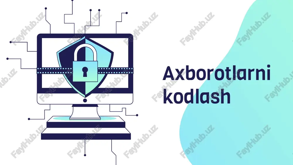 sul orqali raqamli ma'lumotlar paketlariga aylantiriladi. paketlarni shifrlash: raqamli ma'lumotlar paketlari advanced encryption standard (aes) kabi simmetrik shifrlash algoritmi bilan shifrlanadi. bu odatda xavfsiz real-time transport protocol (srtp) kabi protokollar orqali amalga oshiriladi. xavfsiz uzatish: shifrlangan paketlar tarmoq orqali yuboriladi, bu yerda uni kalitsiz ushlab turgan har qanday shaxs o'qiy olmaydi. shifrini ochish: qabul qiluvchi qurilma ma'lumotlar paketlarini asl raqamli formatiga qaytarish uchun umumiy shifrni ochish kalitidan foydalanadi. raqamli-analog konversiya: keyin raqamli ovozli ma'lumotlar qabul qiluvchi uchun eshitiladigan analog signalga aylantiriladi. audio fayllarni shifrlash: siqish dasturlari: 7-zip kabi dasturlar audio fayllarni (masalan, wav yoki mp3) parol bilan himoyalangan, siqilgan arxivga joylashtirish orqali shifrlay oladi. operatsion tizim vositalari: windows va macos operatsion tizimlarida fayllar va papkalarni shifrlash uchun o'rnatilgan funksiyalar mavjud. rasm ma'lumotlarini shifrlash tasvirlar ham raqamli ma'lumotlar hisoblanadi va shu tamoyillar asosida, vizual ma'lumotlarni o'qib bo'lmaydigan kodga aylantirish orqali shifrlanadi. rasm fayllarini shifrlash jarayoni: piksel manipulyatsiyasi: shifrlash algoritmi piksellar to'plamidan …