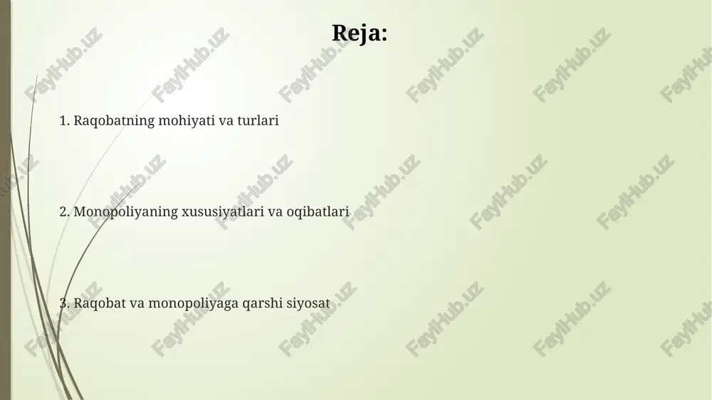 raqobatchilarga zarar yetkazish kabi 10 dan ortiq noqonuniy harakatlar aniqlanishi va bartaraf etilishi mumkin. e'tiboringiz uchun rahmat