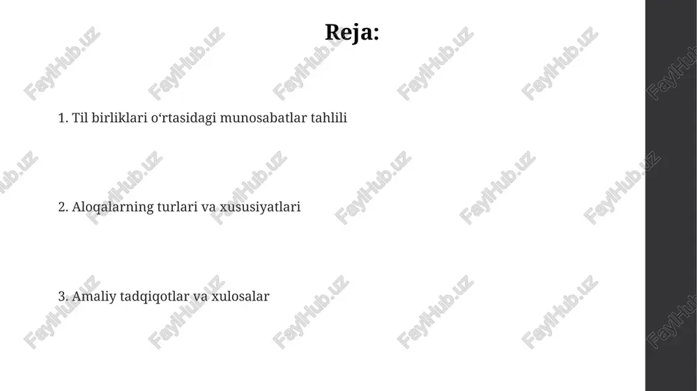 (so'zlardan kelib chiqadigan yashirin ma'no) kabilarni tahlil qiladi. e'tiboringiz uchun rahmat