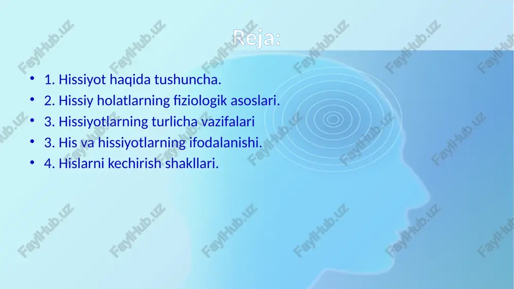 adi. demak, odam ma’lum hissiy holatni boshdan kechirayotgan paytda uning qon aylanish tizimi, nafas olish organlari nutq apparatlari ichki sekretsiya bezlari ham qatnashadi. masalan, materialni yaxshi bilmaydigan talaba imtihon topshirayotganda terlab ketadi, tomog‘iga nimadir tiqilib, gapini gapira olmay qoladi. hissiy holatlarning fiziologik asoslari ayrim murakkab hissiyotlarning asosida dinamik streotipning yotishi yaqqol ko‘rinadi. masalan, estetik hissiyotni oladigan bo‘lsak, biron yoqimli ko‘ydan lazzatlanish, yoki biron mashhur rassomning ishlagan ajoyib suratlarini tomosha qilib, rohatlanish estetik hissiyot hisoblanadi. agar bu hissiyotlarning nerv-fiziologik asoslarini tahlil qiladigan bo‘lsak, quyidagilarni ko‘rishimiz mumkin. masalan, bizga juda yoqadigan kuy boshqa millat odamiga yoqmasligi mumkin. bunda ajablanishga hech qanday o‘rin yo‘q. biz yoshlikdan boshlab mazkur kuyni bir necha yuz marotalab eshitib borishimiz natijasida ana shu kuyga nisbatan deyarli buzib bo‘lmaydigan nihoyatda murakkab dinamik streotip yuzaga keladi. ana shuning uchun ayrim kuylar bizga yoqadi, ayrimlari esa yoqmaydi. suratlar masalasiga kelganda shuni aytish kerakki, qadimgi klassik asarlar ularning ishlanish uslubi realligi bizni …