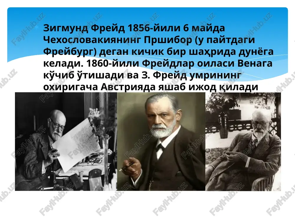 shunday holatki, bunda odam ixtiyorsiz tarzda, o'zi bilmasdan yoki anglamasdan turli xatti-harakatlarni amalga oshiradi. bu xatti-harakatlar o'z-o'zidan kundalik hayotda, uyquda, ya'ni tush ko'rayotganda yoki gipnotik holatlarda kuzatilib turadi. ongsizlik, tabiiyki, ongga bog'liq bo'lmagan holat. z. freydning ta'biri bilan aytganda, ongdan siqib chiqarilgan odamning tabiiy instinktlari ong ostida joy topadi. ongsizlik tug'ma xususiyat bo'lib, insonning barcha xatti-harakatlarini belgilab beradi. ongsizlikni z. freydning psixoanaliz haqidagi ta'limoti o'rganadi. psixoanaliz ta'limotining yaratilishiga, asosan, bolalar psixologiyasi, nevrozlar klinikasi va psixoterapiya usullari turtki bo'lgan. psixoanaliz o'rganadigan asosiy yo'nalishlardan biri shaxsning jinsiy rivojlanishidir. z. freyd nevrozlarning kelib chiqishini o'zi yaratgan psixoseksual nazariyaga asoslanib tushuntirib berdi z. freyd o'z kuzatuvlariga asoslanib, odam shaxsi va ruhiyatining yangi bir modelini yaratdi. unga asosan, bir-biriga uzviy bog'liq bo'lgan 3 ta psixologik tuzilma mavjud. bular id, ego va super-ego. «id» — bu instinktlar. u ongdan xolis. «ego» — bu men. uning ongi bor. «superego», ya'ni super-men — bu odamni o'rab turgan muhit, …