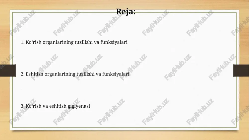 ko'rish va eshitish organlarining xususiyati va gigiyenasi - Page 2