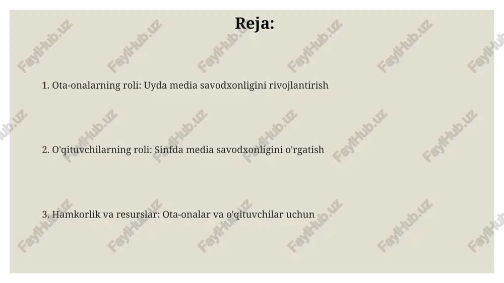 ota-onalarning roli: uyda media savodxonligini rivojlantirish - Page 2