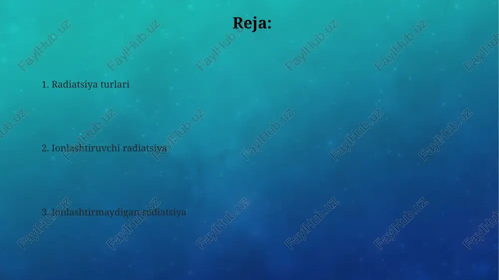 ssiqlik ta'sirini ko'rsatishi mumkin, ammo hujayra dnksini bevosita buzmaydi. e'tiboringiz uchun rahmat @taqdimot_robot image2.png