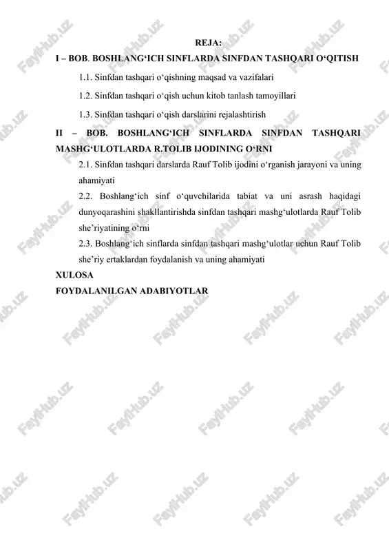 k, mustaqil dunyoqarashga ega, ijodiy fikrlovchi, boy milliy meros, shuningdek, umuminsoniy va milliy qadriyatlarga sadoqatli barkamol shaxsni tarbiyalab voyaga etkazish vazifalari ham belgilab o‘tilgan. darhaqiqat, mustaqillik davrida yoshlar tarbiyasi uchun ularning qobiliyat va ist’dodlarini ro‘yobga chiqarish uchun barcha sharoitlar yaratildi. 1997- yil 29- avgustda qabul qilingan “ta’lim to‘g‘risida”gi qonunda va “kadrlar tayyorlash milliy dasturi” da yoshlarni jismonan baquvvat, ma’naviy jihatdan yuksak, aqliy jihatdan barkamol, ruhiy jihatdan qobiliyatli, zamonaviy ilm va kasb – hunarni mukammal egallagan, o‘zining shaxsiy fikriga ega, vatanparvar, insonparvar va mehnatsevar shaxs qilib tarbiyalash ko‘zda tutilgan. hozirda ta’lim tarbiya tizimida asl milliy qadriyatlarga tayaninsh tobora qaror topib bormoqda va ko‘ngil tarbiyasiga, ya’ni inson ma’naviyatini shakllantirishga birlamchi vazifa sifatida yondashish ustuvor bo‘lib bormoqda. ma’lumki, boshlang‘ich ta’lim insonning bilim va tarbiya olishida poydevor vaifasini o‘taydi. boshlang‘ich sinflardagi o‘qish ta’limi sohasining asosiy maqsadi bolalarning yosh xususiyatlarini e’tiborga olgan holda, og‘zaki va yozma nutqini hamda tafakkurini o‘stirish, ularni shaxs sifatida shaakllantira borishni …