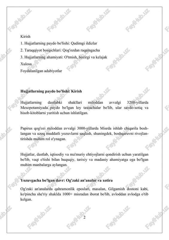 . ilk yozuv tizimlari: sumerlar va mixxat sumerlar miloddan avvalgi 3200-yillarda dunyodagi eng qadimgi yozuv tizimlaridan biri bo'lgan mixxatni yaratdilar, bu esa ularning iqtisodiy rivojlanishiga turtki berdi. mixxat dastlab narsalarni ifodalovchi 1500 ga yaqin piktogramma belgilaridan iborat bo'lib, asta-sekin soddalashib, taxminan 600 ta belgiga qisqardi. mixxat nafaqat sumer tilini yozish uchun ishlatilgan, balki keyinchalik akkad, elam va xett kabi boshqa qadimgi tillarni yozish uchun ham moslashtirilgan, bu esa uning keng tarqalganligini ko'rsatadi. misr ierogliflari: muqaddas yozuv misr ierogliflari 3200 yil avval paydo bo'lgan va ular nafaqat diniy matnlarda, balki monumental yozuvlarda, masalan, piramidalar va obelisklar ustida ham qo'llanilgan. ieroglif yozuvi 700 dan ortiq belgilarni o'z ichiga oladi, ularning har biri ob'ekt, tovush yoki g'oyani ifodalashi mumkin, bu uni juda murakkab tizimga aylantiradi. rouzetta toshi 1799 yilda topilgan bo'lib, unda ierogliflar, demotik yozuv va qadimgi yunon tilidagi matnlar mavjud bo'lib, ularning ma'nosini ochishga yordam bergan. papirus va pergament: yozuv materiallarining evolyutsiyasi …