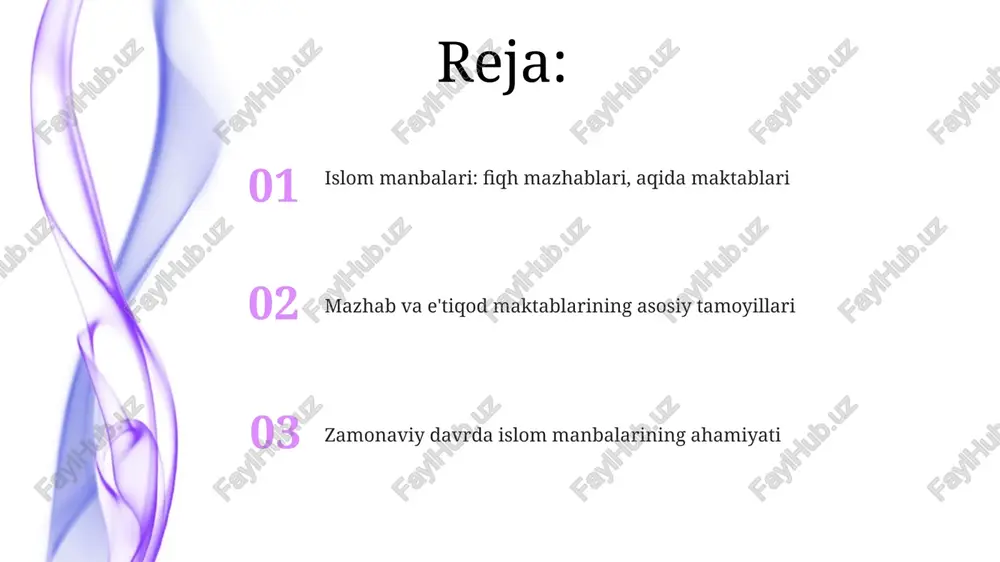 islom manbalari: fiqh mazhablari, aqida maktablari - Page 2