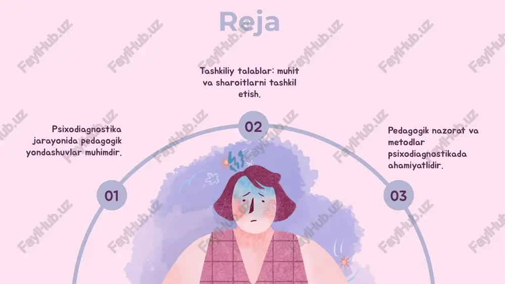o'qish qobiliyatini baholash uchun turli metodlardan foydalanishi mumkin. shuningdek, psixologik testlar va intervyular yordamida talabalar orasidagi muammolarni aniqlash va ularga mos pedagogik yondashuvlarni ishlab chiqish mumkin. bu jarayonda muammoni hal qilish uchun guruh ishlari va individual maslahatlar ham foydali bo'ladi. pedagogik yondashuvlarning muammolari muammolarni hal etish usullari pedagogik yondashuvlar turli muammolarni keltirib chiqarishi mumkin, masalan, ta'lim jarayonida o'quvchilarning motivatsiyasini pasayishi yoki o'qituvchilarning malakasi yetarli bo'lmasligi. bu muammolar ta'lim sifatini pasaytirishi mumkin. shuningdek, pedagogik yondashuvlar o'zgaruvchan sharoitlarga moslashishi kerak. ta'lim tizimining samaradorligini oshirish uchun metodologik yondashuvlar doimiy ravishda yangilanib turilishi lozim. ushbu muammolarni hal etish uchun bir qator yondashuvlar mavjud. o'qituvchilar va o'quvchilar o'rtasidagi muloqotni kuchaytirish, innovatsion texnologiyalarni qo'llash, va individual o'qitish usullarini joriy etish zarur. pedagogik yondashuvlar o'quv jarayonini samarali tashkil etishga yordam beradi. psixologiya fanlari doktori tashkiliy talablar muhitini tashkil etish psixodiagnostika jarayonida muvaffaqiyatli natijalarga erishish uchun ochiq muloqot muhitini yaratish muhim ahamiyatga ega. buning uchun muassasa ichidagi va …