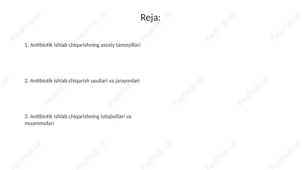 pastga oqimni qayta ishlash 90% antibiotik ishlab chiqarish tannarxini tashkil qilishi mumkin, shuning uchun optimallashtirish rentabellikni oshirish uchun juda muhimdir. turli xil ajratish usullari, jumladan, erituvchi ekstraksiyasi, 2 fazali ajratish va adsorbentli kolonnali xromatografiya antibiotikning 95% dan ko'prog'ini ajratib olishga qodir. antibiotiklarni tozalash antibiotiklarni tozalashda xromatografiya usullari, masalan, yuqori samarali suyuqlik xromatografiyasi (hplc) 95% dan yuqori tozalik darajasiga erishish uchun ishlatiladi. antibiotiklarni tozalash jarayonida erituvchi ekstraksiyasi usuli qo'llaniladi, bunda organik erituvchilar yordamida 80-90% gacha iflosliklar olib tashlanadi. ishlab chiqarishni optimallashtirish oziqlantirish tezligini aniq nazorat qilish, masalan, soatiga 0.2-0.5 g/l, mikroorganizmlarning o'sishini muvozanatlashtiradi va antibiotik hosildorligini 10-18% ga oshiradi. fermentatsiya jarayonida optimal haroratni saqlash, masalan, 30-35°c, antibiotik ishlab chiqarishni 15-20% ga oshirishi mumkin, shu bilan birga mahsulot sifatini nazorat qilish muhim. sifat nazorati va tahlil antibiotiklarni ishlab chiqarishda sifat nazorati antibiotikning faolligini aniqlash uchun 95% ishonch darajasida minimal inhibitiv konsentratsiyani (mik) o'lchashni o'z ichiga oladi. mahsulot sifatini tahlil qilish uv-vis spektrofotometri …