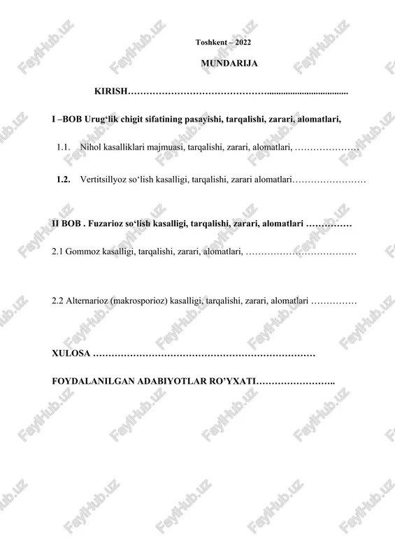 yoki 2 ta mamlakatda yoki 1 yoki 2 ta mintaqada uchrashi mumkin. masalan ko‘mirsimon ildiz chirish asosan hindiston va pokistonning ayrim hududlarida uchrasa, virus qo‘zg‘atadigan «ko‘k kasallik» - faqat markaziy afrikada, «eskobilla» (antraknozning bir turi) – venesuela va braziliyada, texas ildiz chirishi esa aqshning janubiy-g‘arbiy shtatlari va shimoliy meksikaning ishqorli qora tuproqli mintaqalarida uchraydi. demak, dunyoning barcha paxta yetishtiriladigan mintaqalarida g‘o‘zaning unayotgan urug‘, nihol va ildiz chirish kasalliklari majmuasini va boshqa ikki-uch turdagi asosiy kasalliklarini uchratish mumkin. shuning uchun ham paxtakor dehqonlar va ayniqsa, o‘simliklarni himoya qilish sohasidagi mutaxassislar o‘z mintaqalarida g‘o‘za uchun xavf tug‘diradigan kasalliklarni ajrata olishi, ularni rivojlanish fazalarini, qo‘zg‘atuvchi organizmlar turlarini bilishi davr talabidir; bu bilim ularning malakasini oshiradi, kurash choralarini tanlashda, rejalashda va amalga oshirishda katta yordam beradi. g‘o‘zada kasallik qo‘zg‘atuvchi sabablar jumlasiga viruslar, mikoplazmalar, bakteriyalar, zamburug‘lar, nematodalar va fiziologik o‘zgarishlar kiradi. dunyoda viruslar va mikoplazmasimon organizmlar qo‘zg‘atadigan 18 ta g‘o‘za kasalliklari ma’lum, ammo ulardan hech …