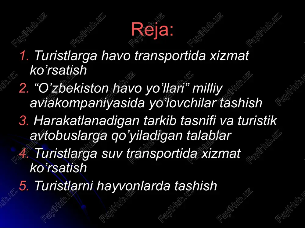 an e’tiboran mustaqil o’zbekistonning fuqaro aviatsiyasini rivojlantirish davlat dasturi amalga oshirida boshlandi. u samolyot parkini qayta tashkil etishni, mavjud aeroportlarni rekonstruksiya qilish va yangi aerovokzal komplekslari qurishni, ikao talablariga muvofiq aeroportlarni qayta jihozlashni, yuqori malakali kadrlar tayyorlash bazasini vujudga keltirishni o’z ichiga olar edi. bugungi kunda “o’zbekiston havo yo’llari” milliy aviakompaniyasi jahonning yetakchi aviatashuvchilari qatoridan munosib o’rin egallagan. aviakompaniyaning xalqaro havo yo’llari amerika va g’arbiy yevropadan yaponiya va malayziyagacha bo’lgan hududlarni qamrab oladi. tarix sahifalari 1992-yil londonga birinchi reys amalga oshirildi. karachi, dehli, kuala-lumpur, tel-aviv, pekinga yangi xalqaro marshrutlarni o’zlashtirishga kirishildi. 1993-yil toshkent birinchi marta a-310 aerobusini qabul qildi. frankfurt va bangkokga reyslar ochildi, aviakompaniya mdx da birinchi bo’lib yevropa sifat sertifikatini oldi. 1994-yil afina, manchester, seulga reyslar ochildi. yana bir a-310 aerobusi sotib olindi. 1999-yil toshkent-kiyev-nyu york yangi qit’alararo trassasi ochildi. yapon turistlarini nagoyadan toshkentga tashish bo’yicha charter dasturi bajarildi. 2000-yil rim, birmingem, amritsarga yangi marshrutlar ochildi. aviakompaniya aviabiznesdagi …
