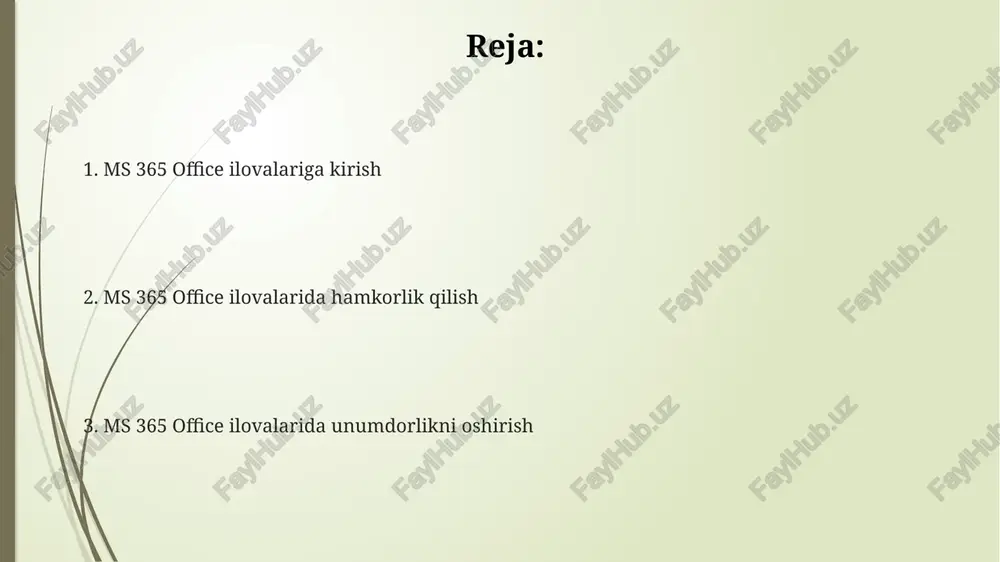 microsoft 365 office ilovalarida ishlash - Page 2
