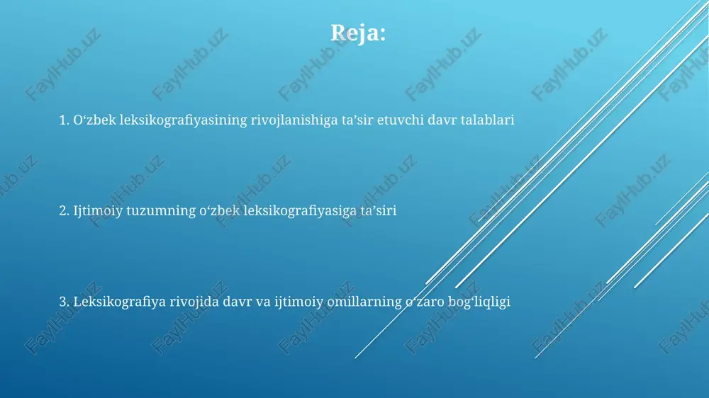 q so'z jamlangan elektron lug'atlarni yaratish dolzarbdir, bu esa foydalanuvchilarga qulay va tezkor ma'lumot olish imkoniyatini beradi." e'tiboringiz uchun rahmat @taqdimot_robot