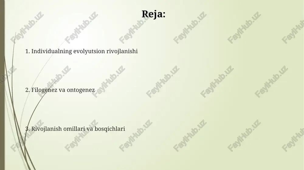 irinchi hujayralar shakllandi, keyin esa fotosintez rivojlanishi kislorod miqdorini oshirdi, bu esa 2 milliard yil avval ro'y berdi. e'tiboringiz uchun rahmat @taqdimot_robot image1.png